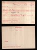 WW1 Medal Roll index card for Thomas 'Gilbert' Wood
