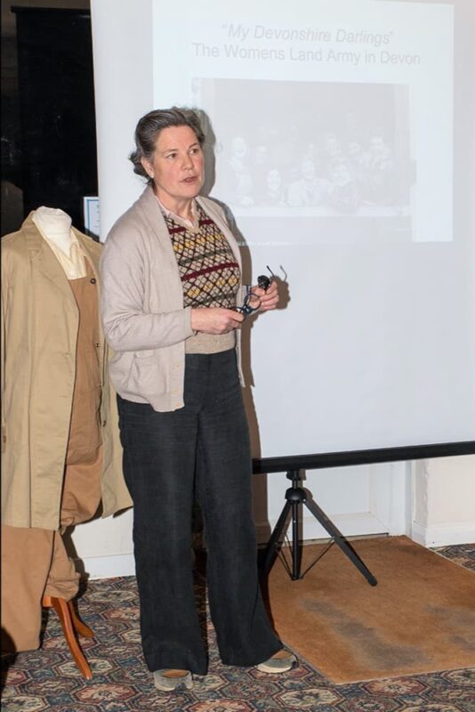 Becks Pearson speaking at Salcombe History Society on 28 November 2023