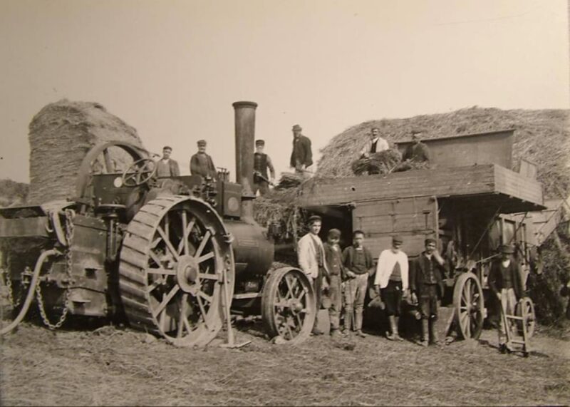 Steam Engine Threshing