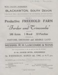 Forder Farm & Trincombe Sale 1946