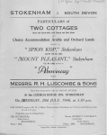Spion Kop & Mount Pleasant Sale 1946